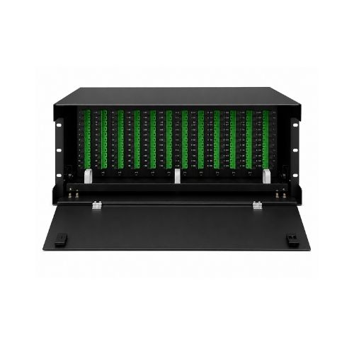 ODF 144FO Tiroir optique 4U ODF SC/APC Panneau de brassage fibre optique ODF rackable 19 pouces Tiroir fibre optique FTTH ODF coulissant 144 fibres Fibre optique SC/APC Maroc ODF télécom Rack fibre optique 4U